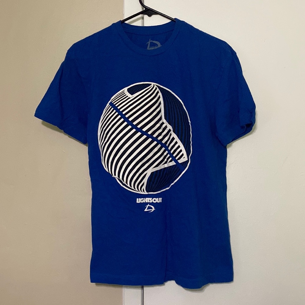 Lights Out T-Shirt Blue/Black Size M